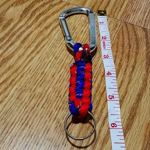 NY Rangers Inspired Paracord Keychain